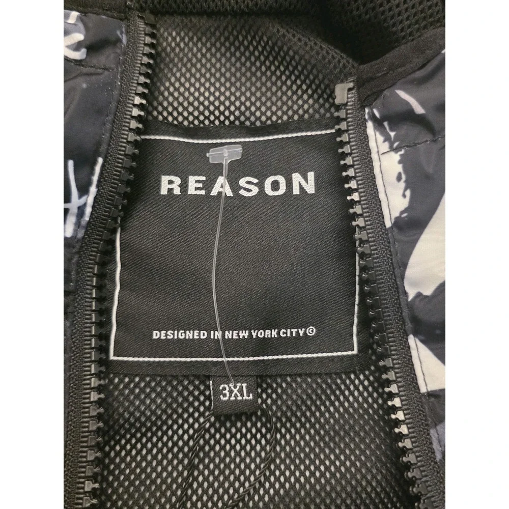 Reason Men's Windbreaker Size 3XL Jacket  New With Tag XO TEDDY ANORAk Sku89